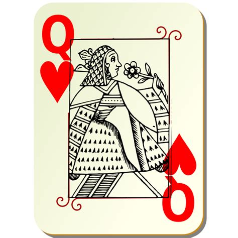 Queen Of Hearts Card Png