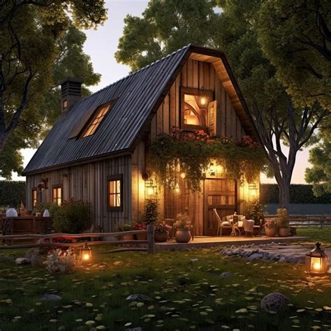 Small Barn House | Barn style house, Small rustic house, Barn house