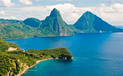 Island Of Saint Lucia Caribbean Island The Land The People The Light ~ Great Panorama Picture