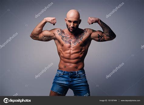 Muscular Male With Tattoos Stock Photo Fxquadro 151187494