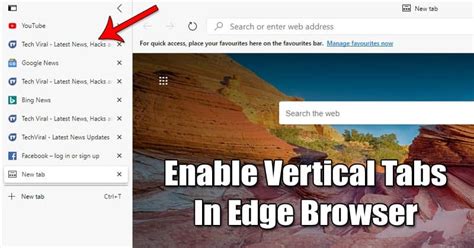 How To Enable Vertical Tabs In Microsoft Edge Browser