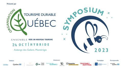 Tourisme Durable Qu Bec Et Partenaires Pr Sentent Symposium