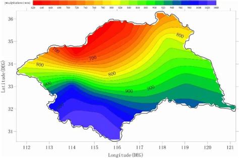 The Spatial Distribution Of The Annual Average Precipitation During Download Scientific