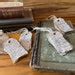 Coffee Stained Hand Torn Tags Vintage Dictionary Pages Turned Into