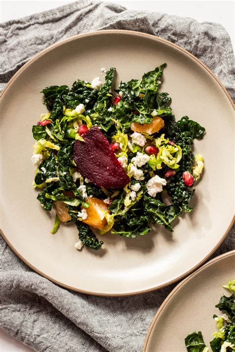 Shredded Kale Brussels Sprout Salad With Beets And Oranges — Local Haven