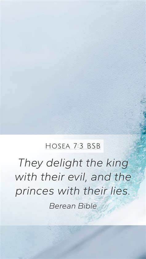 Hosea 7 3 BSB Mobile Phone Wallpaper They Delight The King With Their