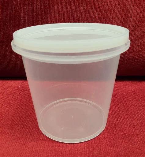 380ml 400 500g Honey Clear Plastic Tub With White Lid Bee