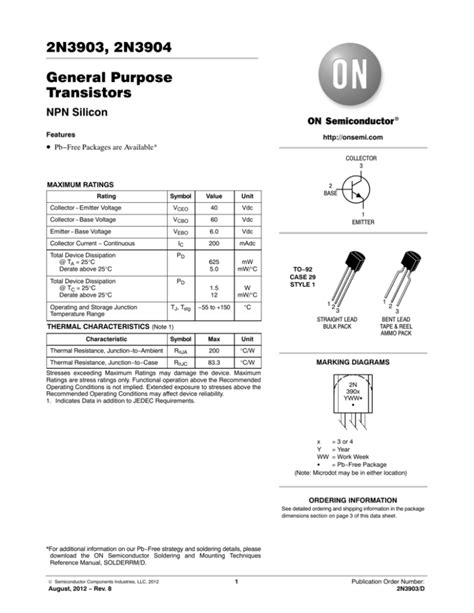 N General Purpose Npn Transistors