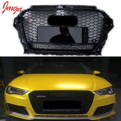 Fit Audi A3 8V Sline S3 2013 2016 Front Grille Honeycomb Grill RS Style