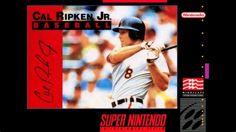 Super Nes Cal Ripken Jr Baseball Title Demo Youtube