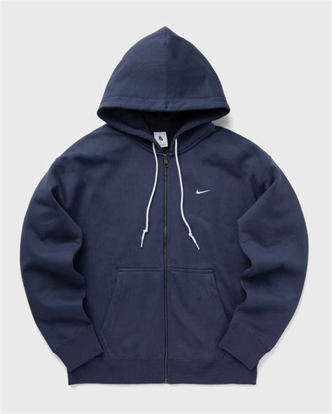 Nike Solo Swoosh Fleece Full Zip Hoodie Grey Bstn Store