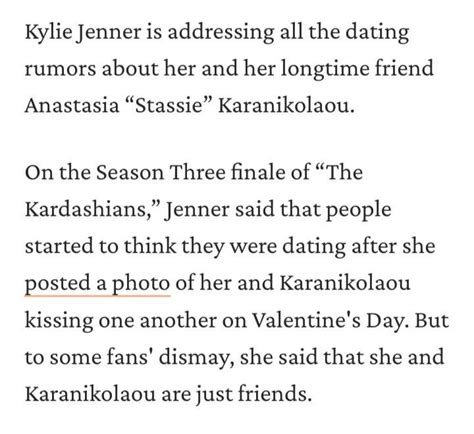 Kylie Jenner Addresses Weird Rumors She And Best Friend Stassie Are