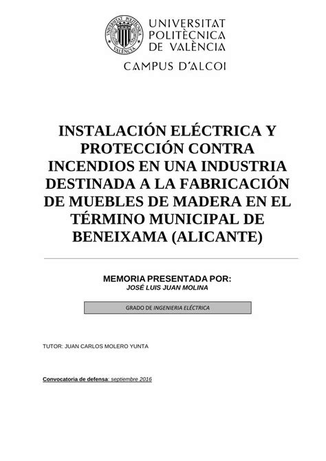 Pdf Instalaci N El Ctrica Y Protecci N Contra Incendios Dokumen Tips