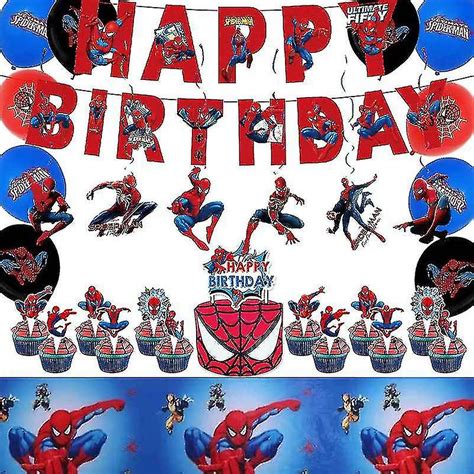 D Spiderman Superh Roe Globos Spiderman Tema Fiesta De Cumplea Os