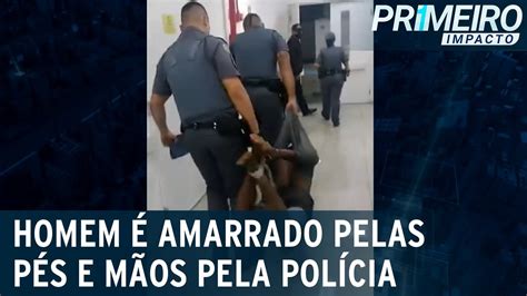 Por Suspeita De Furtar Chocolate Polícia Amarra Pés E Mãos De Homem