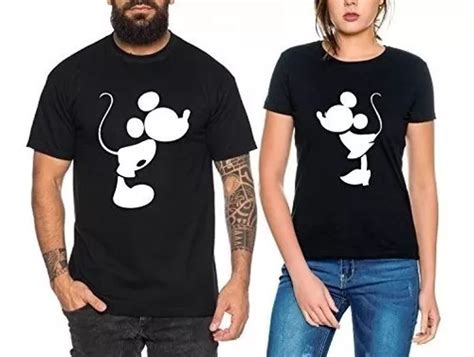 Playeras Pareja Mickey Y Minnie Set Par