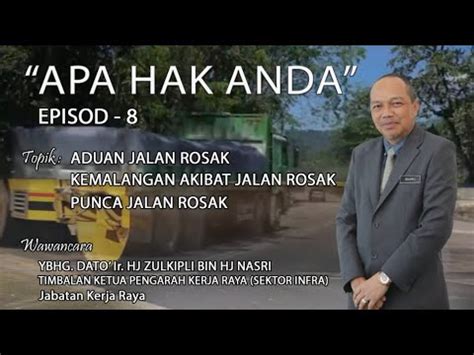 Apa Hak Anda RTM1 Episod 8 Wawancara Bersama YBhg Dato Ir