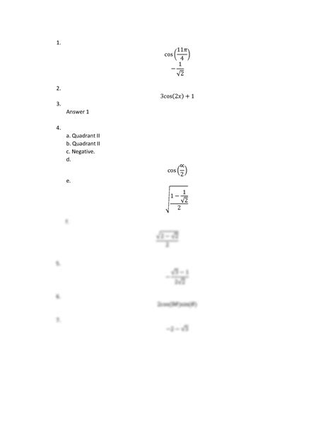 Solution Trig Studypool