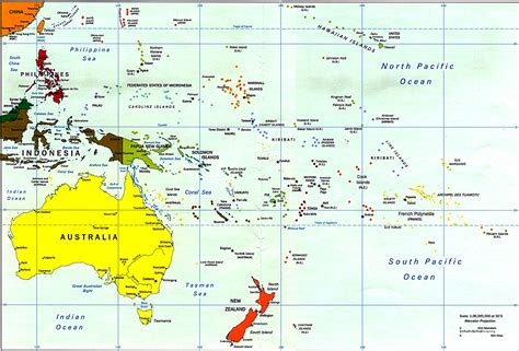 Oceania Carta Geografica Mappa Gratis E Ricette Delloceania