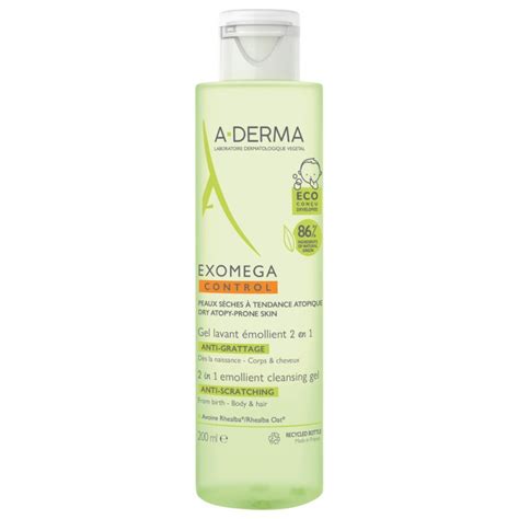 A Derma Exomega Control Gel Lavant Mollient En Anti Grattage Ml