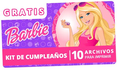 Kit De Cumplea Os De Barbie Imprimible Gratis Incluye Invitaciones