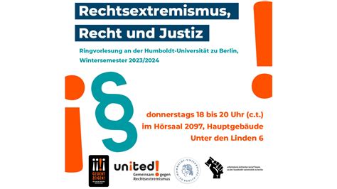 Ringvorlesung Rechtsextremismus Recht Und Justiz Kompetenznetzwerk