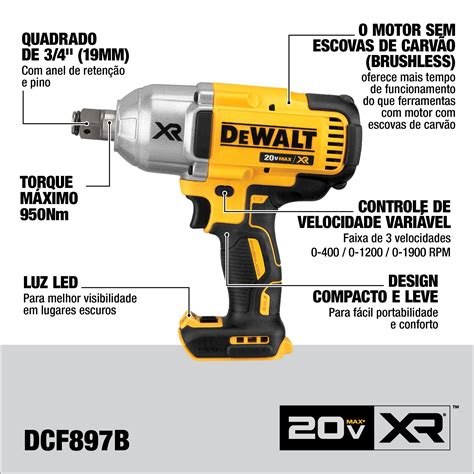 Dewalt Xr 20 Volt Max Variable Speed Brushless 1 2 In Drive Cordless