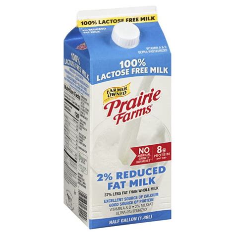 Prairie Farms Lactose Free Reduced Fat Milk Gal Walmart