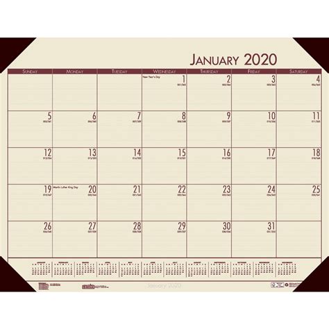 House Of Doolittleecotones Compact Desk Calendar Pad Wayfair