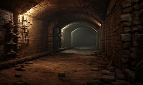Premium AI Image | Explore the hidden secrets of an ancient underground ...