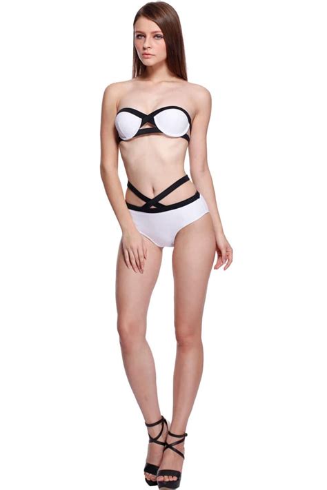 Romwe Slim Sexy White Bikinifor Women Romwe