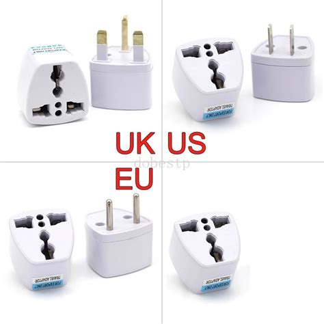 Universal Uk Us Eu Adaptor British American European Standard Plug For