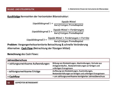 Geprüfter Betriebswirt IHK Bilanz und Steuerpolitik