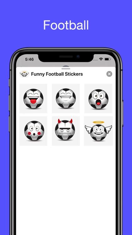 Funny Football Stickers by JACQUELINE GORMAN