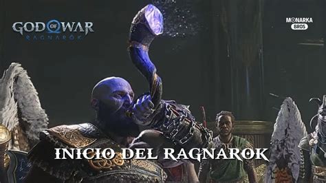 Discurso Inicio Ragnarok Kratos Toca El Cuerno Del Gjallarhorn God Of