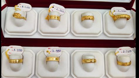 Gold Band Finger Ring For Couple Gold Challa Design Gold Thumb Ring