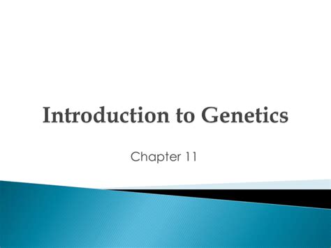 Introduction To Genetics Powerpoint