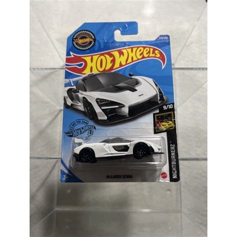 Hot Wheels MCLAREN SENNA 2019 HW EXOTICS 4 OF 10 Orange Blue