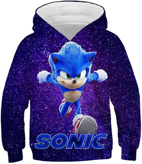 Garçons Filles Hoodies Sonic Le Hérisson 3d Hoodie Manteau Enfants