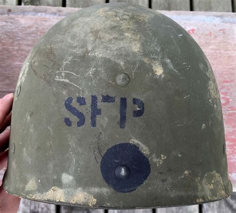 Ww2 Seabee M1 Helmet Painted Black Circle On Back Page 2 Navy