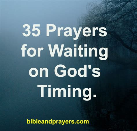 35 Prayers For Waiting On Gods Timing