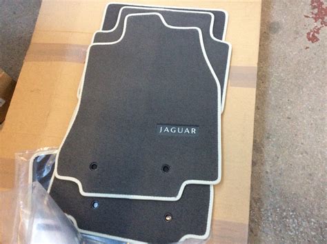 Jaguar Xf Carpet Mat Set 2008 Oyster With Ivory Edging C2z8845amt Xjrover