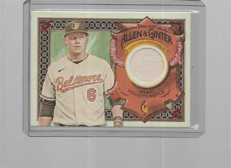 Topps Allen Ginter Baseball Ryan Mountcastle Bat Relic Agra Rm