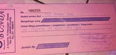 Detail Bukti Kwitansi Pembayaran Rumah Sakit Koleksi Nomer 53