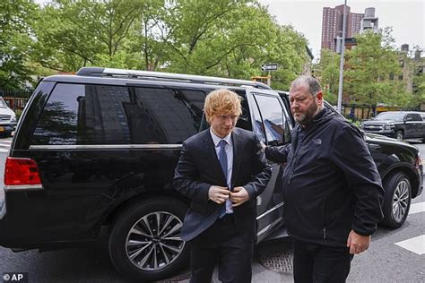 Ed Sheeran Arrives At His Nyc Marvin Gaye Copyright Trial Hours After