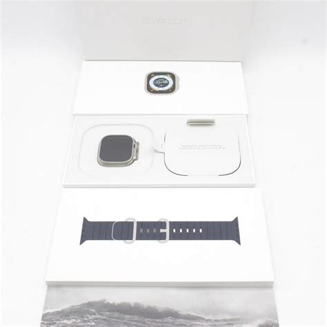 【美品】apple Watch Ultra Gpscellular 49mm Mqfk3ja チタニウムケースミッドナイトオーシャン