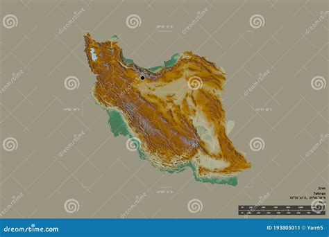 Regional Division Of Iran Relief Stock Illustration Illustration Of