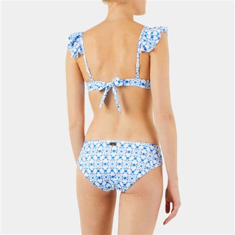 Ruffle Bikini Top Ikat Medusa Brandalley