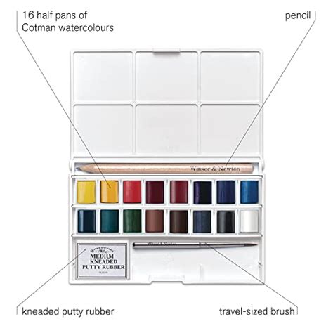 Winsor Newton Cotman Watercolor Paint Set Complete Pocket Set 16