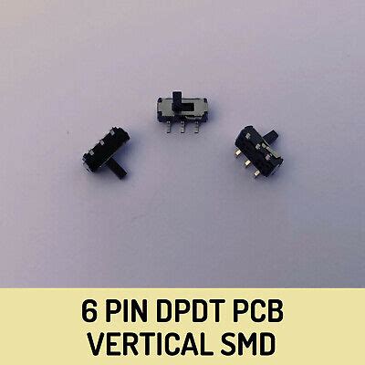 6 PIN PCB SMD DPDT Vertical Micro Slide Switch X3 EBay